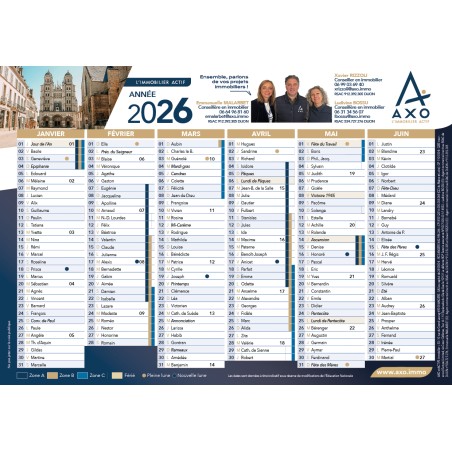 Calendrier 2026 - A5